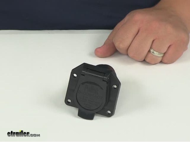 Pollak 9-pole Round Pin Trailer Socket