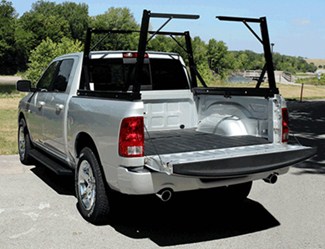 DeeZee Invisarack with front and rear uprights raised