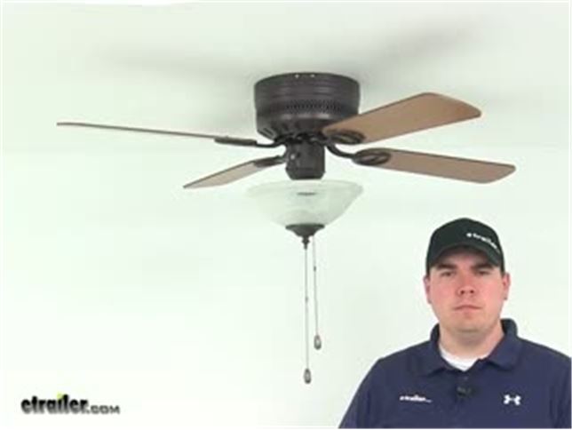 Way Interglobal RV Ceiling Fans - Ceiling Fan w Light Kit - 324-000041  Review Video | etrailer.com