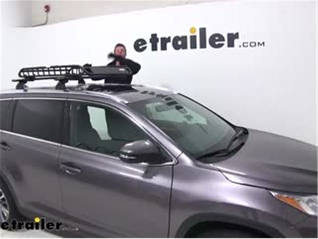 MaxxTow Roof Mounted Cargo Basket Review - 2019 Toyota Highlander Video |  etrailer.com