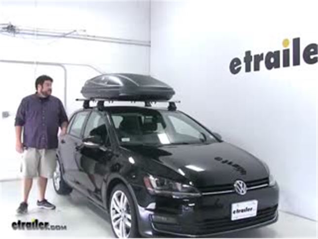 Thule Roof Box Review - 2015 Volkswagen Golf Video | etrailer.com