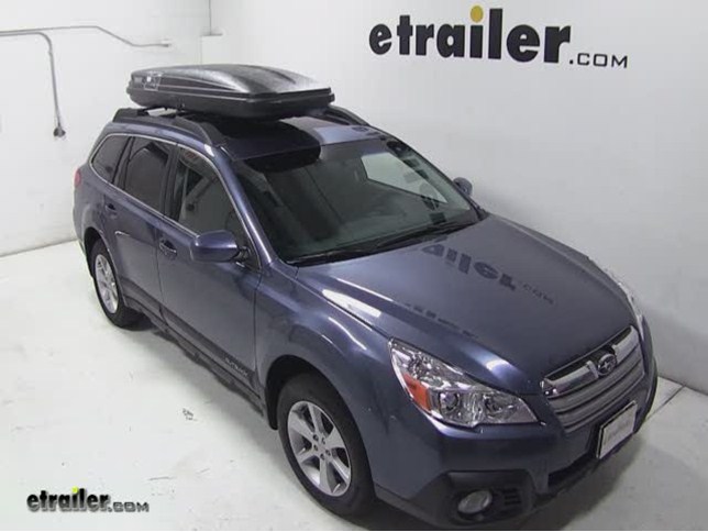 Thule Pulse Alpine Rooftop Cargo Box Review - 2014 Subaru Outback Wagon  Video | etrailer.com