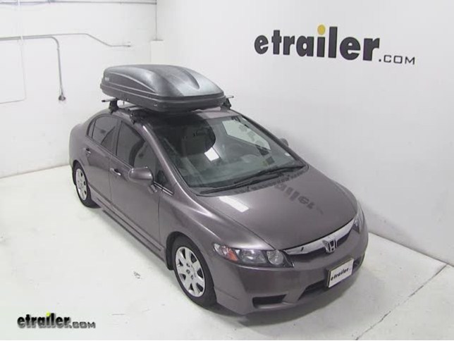 Thule Pulse Large Rooftop Cargo Box Review - 2009 Honda Civic Video |  etrailer.com