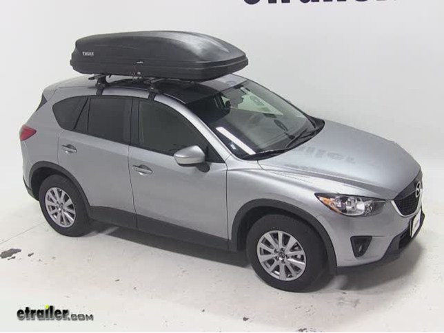 Thule Pulse Large Rooftop Cargo Box Review - 2015 Mazda CX-5 Video |  etrailer.com
