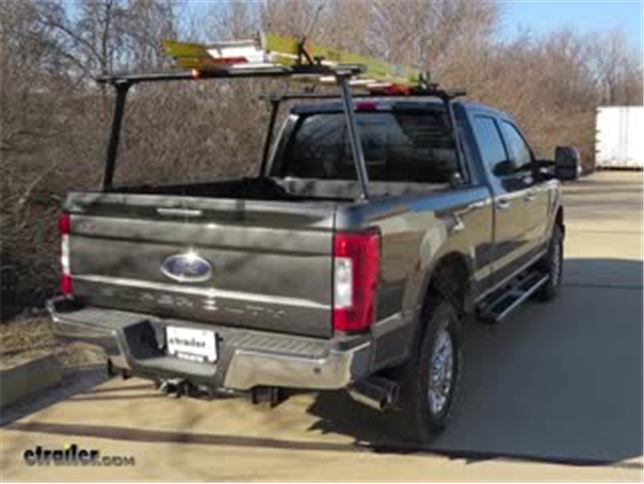 Thule TracRac TracONE Truck Bed Ladder Rack Installation - 2018 Ford F-250  Super Duty Video | etrailer.com