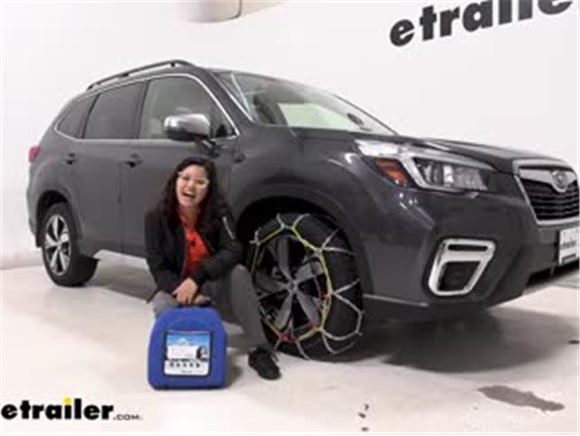 Titan Chain Diamond Alloy Snow Tire Chains Installation - 2020 Subaru  Forester Video | etrailer.com