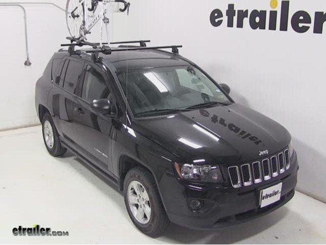 Yakima ForkLift Roof Mounted Bike Rack Review - 2014 Jeep Compass Video |  etrailer.com