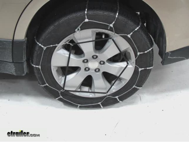 Glacier Cable Snow Tire Chains Review - 2010 Subaru Outback Wagon Video |  etrailer.com