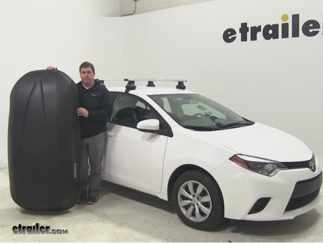 Thule Pulse Roof Cargo Carrier Review - 2014 Toyota Corolla Video |  etrailer.com