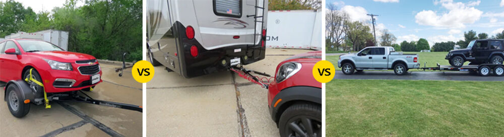 Tow Dolly vs Flat Towing vs Trailer Towing | etrailer.com