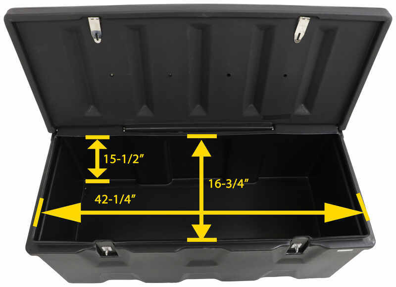 Plastic Storage Trunk for Malone MegaSport Kayak Trailer - 8 cu ft Malone  Accessories and Parts MPG536