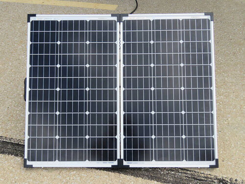 Go Power Portable Solar Panel with Digital Solar Controller - 130 Watt  Solar Panel Go Power RV Solar Panels 34282730