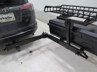 Yakima EXO Swing Away Storage System w/ Enclosed Cargo Carrier and Cargo  Carrier - 2" Hitches Yakima Hitch Cargo Carrier Y44ZR